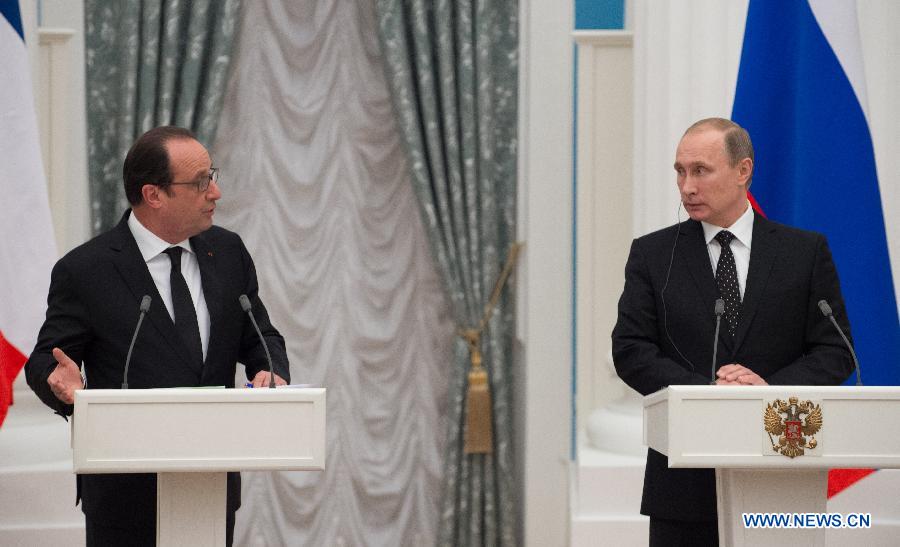 Poutine : la Russie est prête à oeuvrer avec la France à la lutte contre le terrorisme