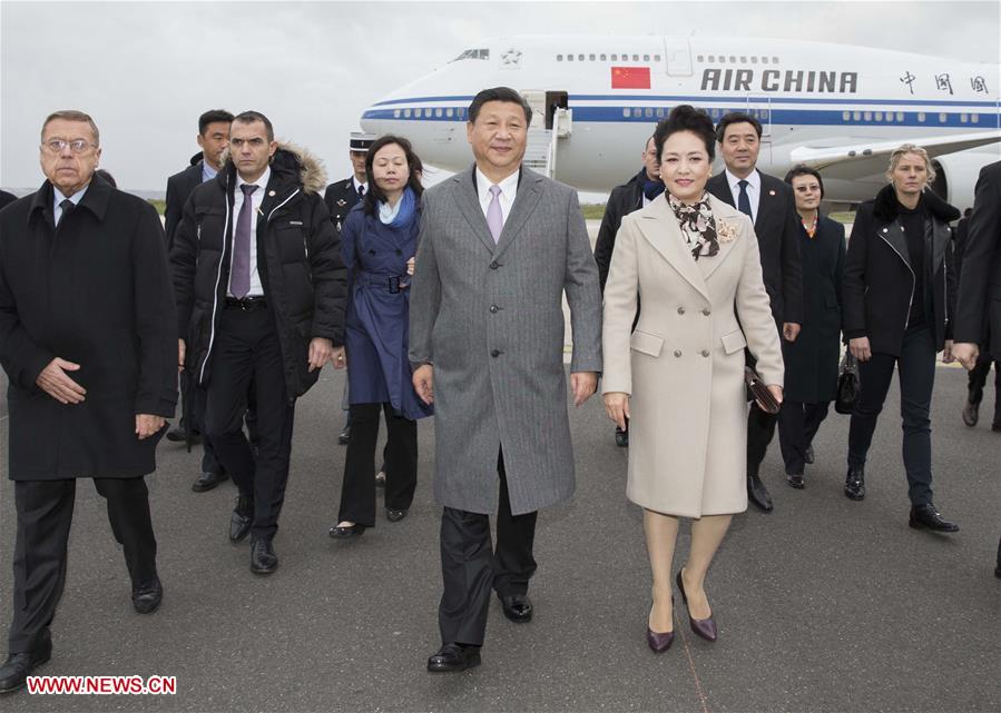 Arrivée du président chinois à Paris pour la conférence sur le changement climatique