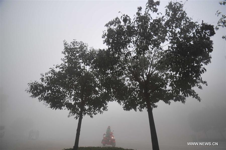 Epais smog dans le nord de la Chine