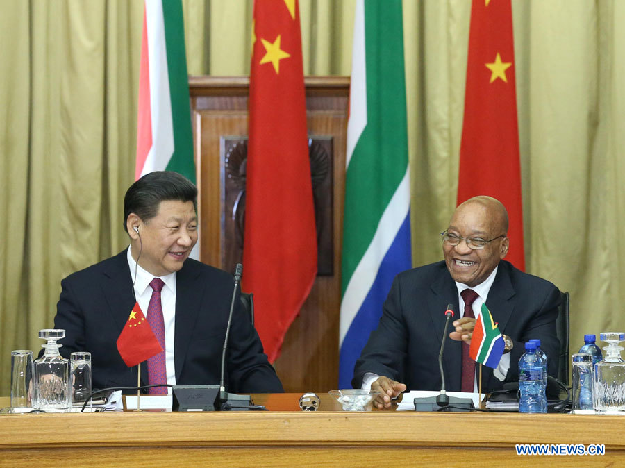Entretien entre les présidents chinois et sud-africain sur le renforcement du partenariat stratégique global