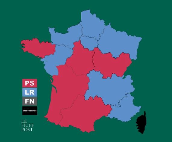 Elections régionales en France : courte victoire des Républicains, aucune région pour le Front National