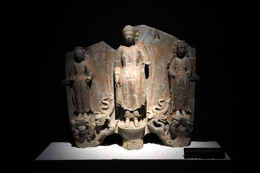 De rares sculptures bouddhistes au musée du temple Bao'en