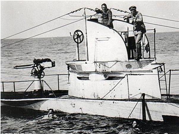 Découverte de l’épave d’un sous-marin allemand de la 1re Guerre mondiale au large de l’Angleterre