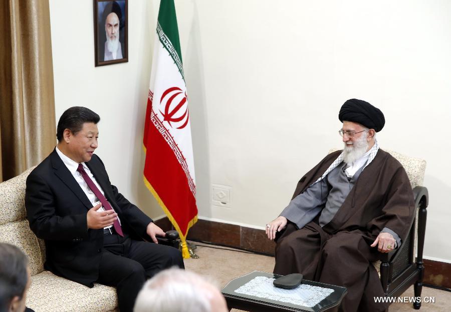 Le président chinois rencontre le guide suprême Khamenei de l'Iran