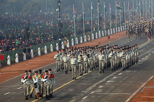 Des troupes françaises participent au défilé de la Journée de la République en Inde