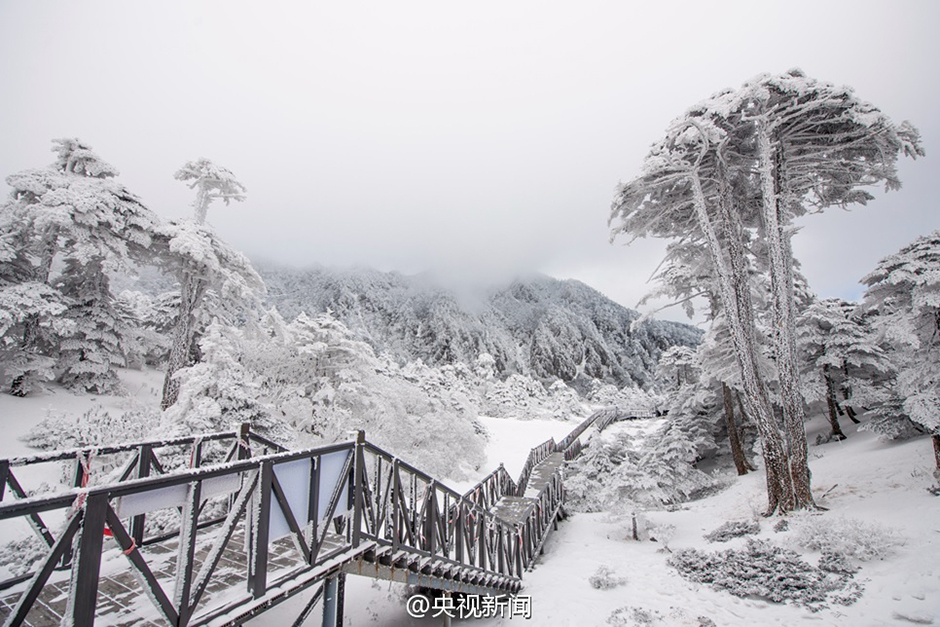 L'enivrant « monde de cristal » des Monts Cangshan sous la neige à Dali
