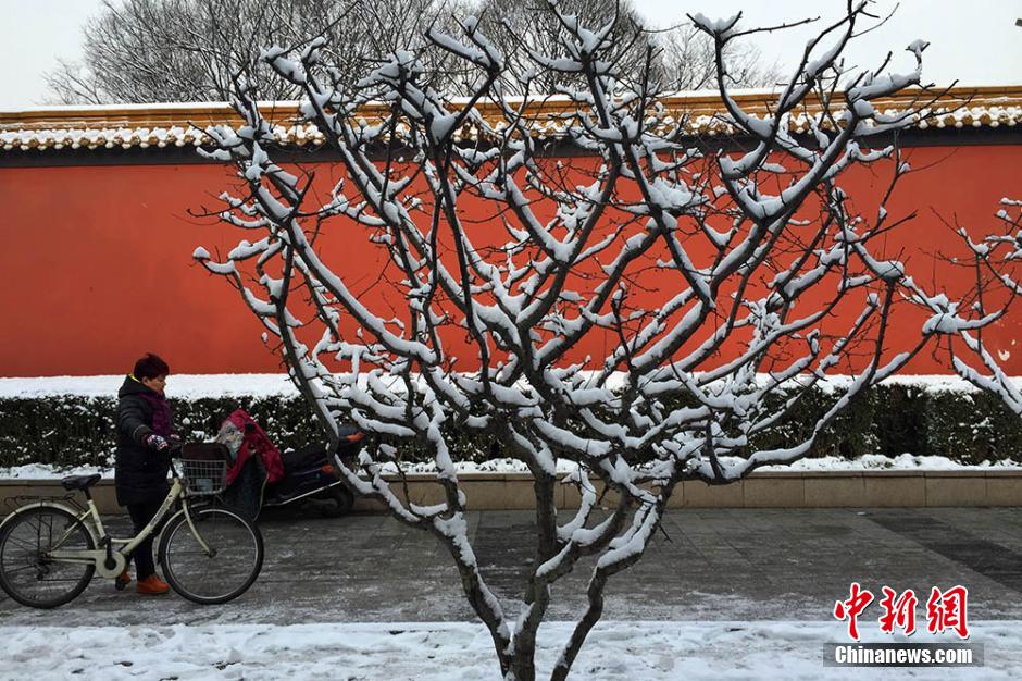 La vieille ville de Nanjing recouverte de neige