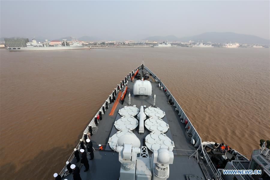Retour d'une flotte chinoise après des missions d'escorte et une circumnavigation