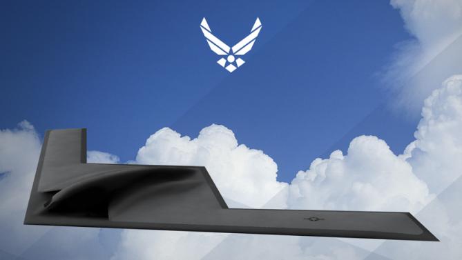 L'armée de l'air américaine présente son nouveau bombardier, le Grumman B-21