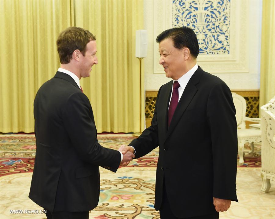 Rencontre entre un haut responsable du PCC et Mark Zuckerberg