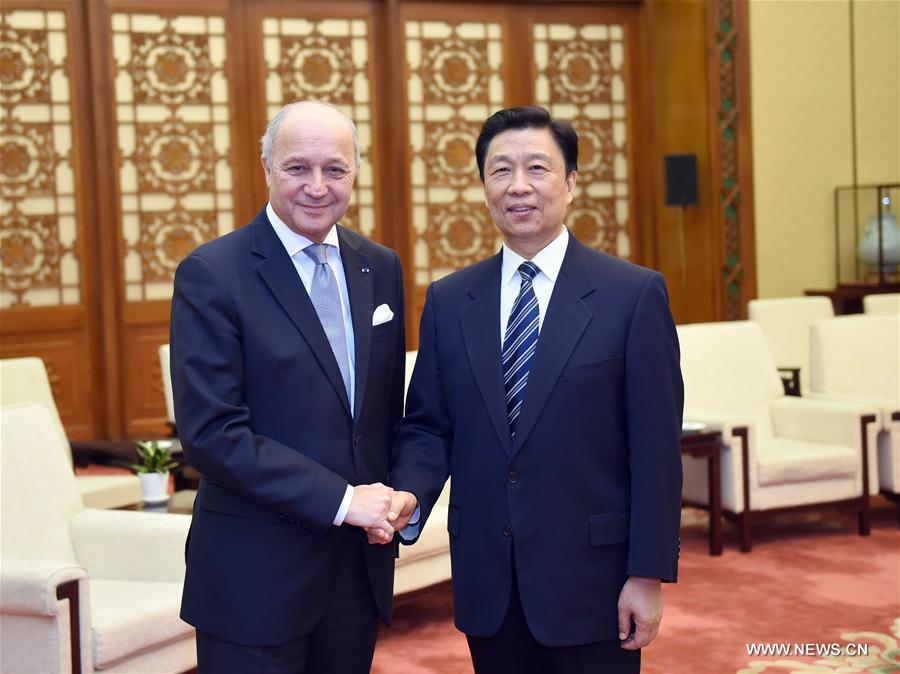 Le vice-président chinois rencontre le président du Conseil constitutionnel de la France