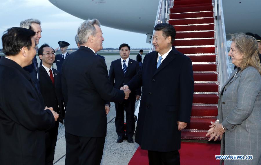 Le président chinois arrive à Washington pour prendre part au Sommet sur la sécurité nucléaire