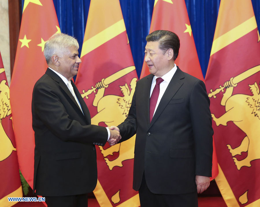 Xi Jinping rencontre le Premier ministre sri-lankais