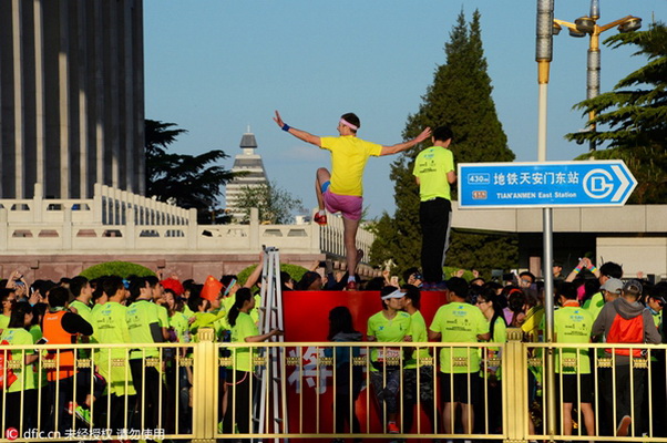 Le semi-marathon de Beijing et de Shanghai