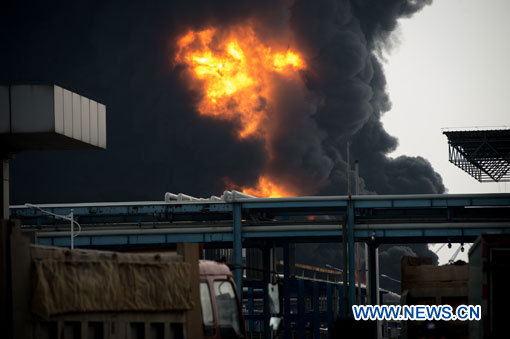 Incendie dans un entrepôt de produits chimiques dans l'est de la Chine