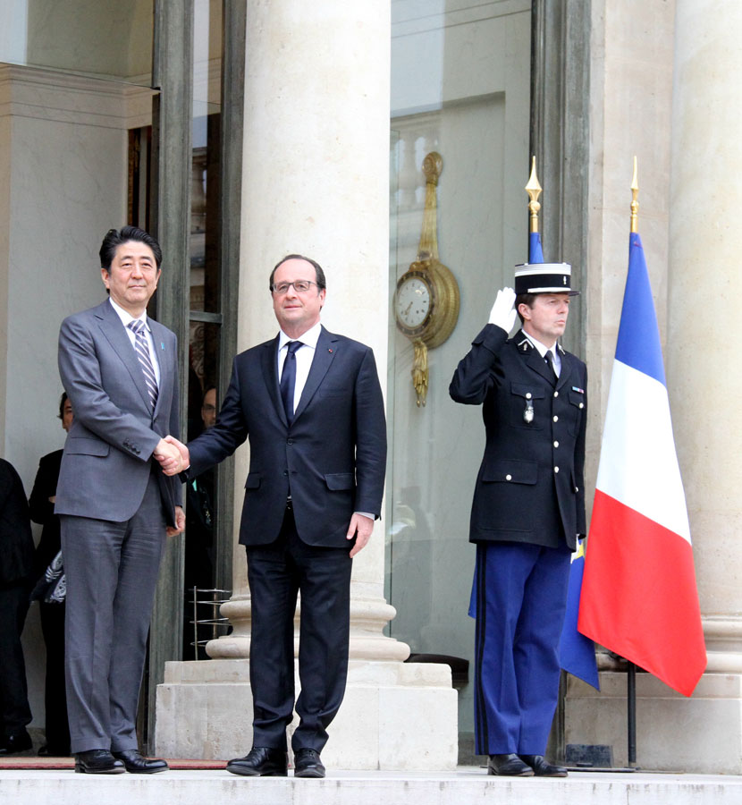 Entretien entre François Hollande et Shinzo Abe