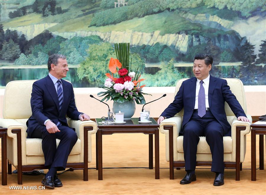 Le président chinois rencontre le PDG de Disney