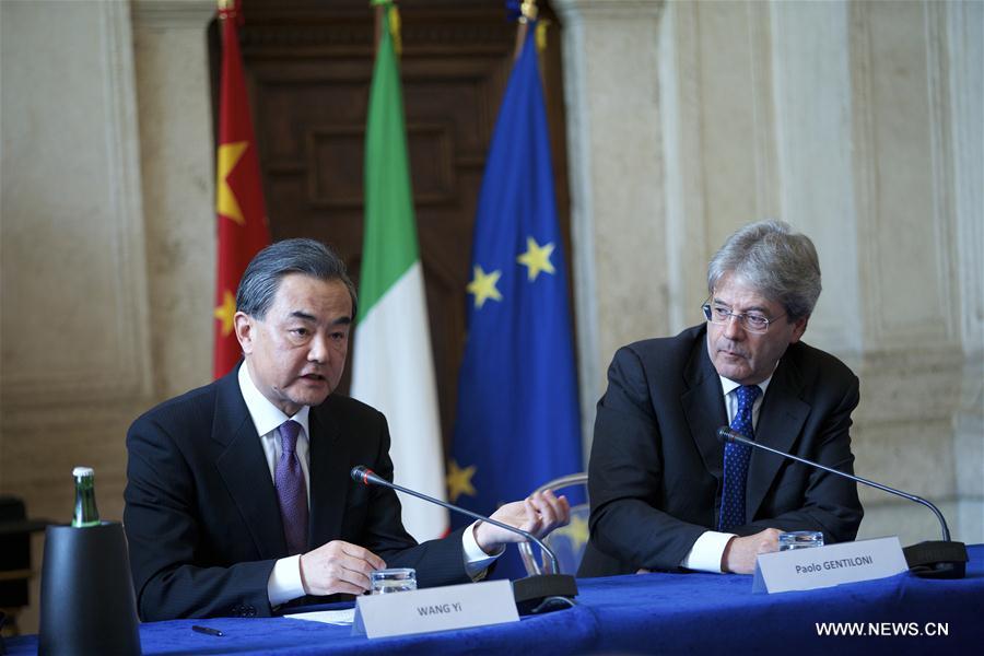 La Chine et l'Italie entendent renforcer leur coopération bilatérale
