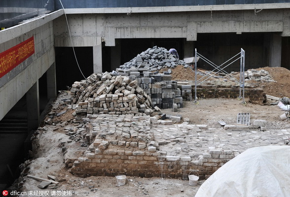 Apparition des vestiges d'un palais impérial à Shenyang