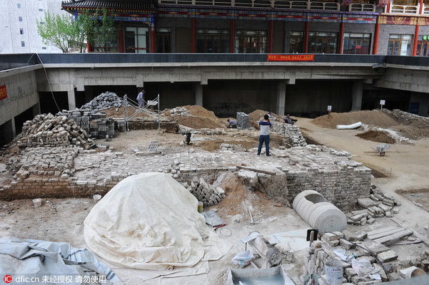 Apparition des vestiges d'un palais impérial à Shenyang