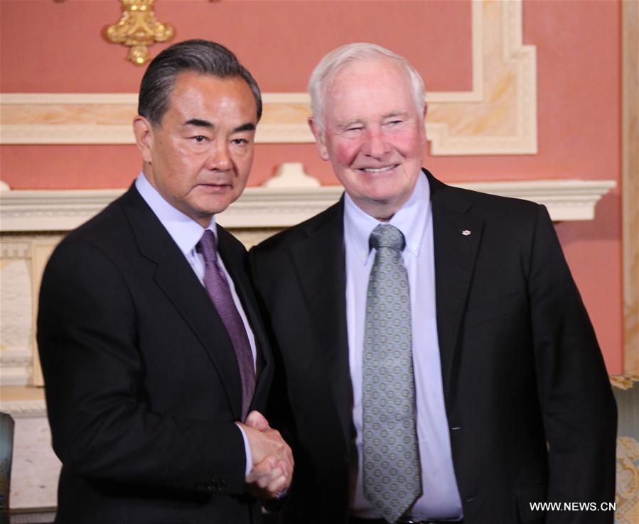 Le gouverneur général du Canada rencontre le ministre chinois des AE pour discuter des relations bilatérales