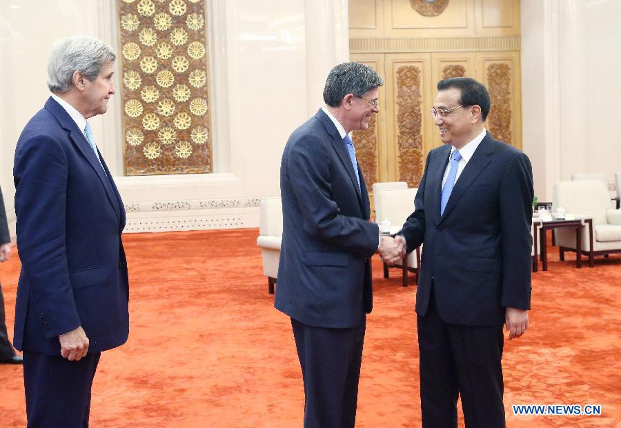 Li Keqiang veut approfondir la confiance sino-américaine