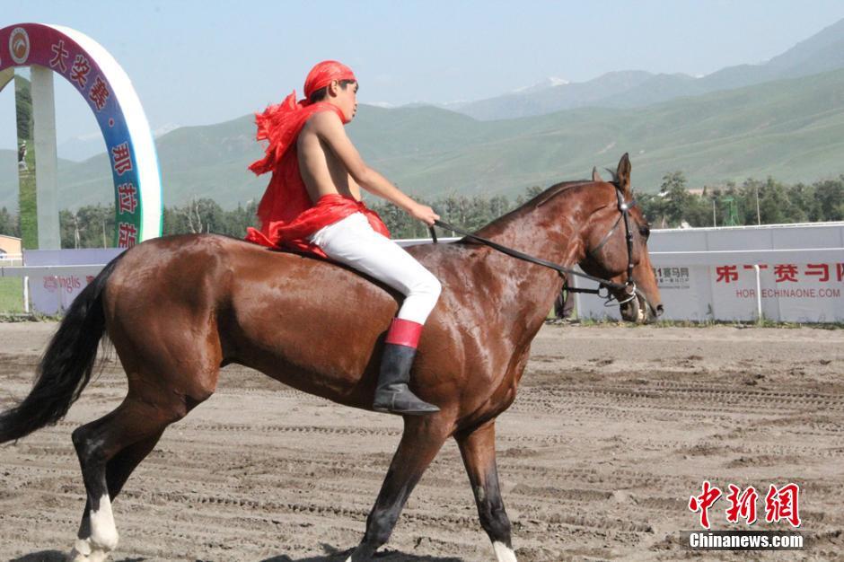 Des chevaux Akhal-Teke au Grand prix national du Xinjiang 