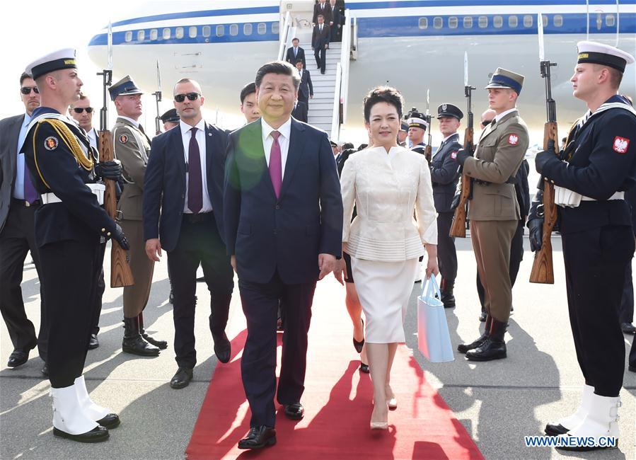 Le président chinois Xi Jinping en visite d'Etat en Pologne