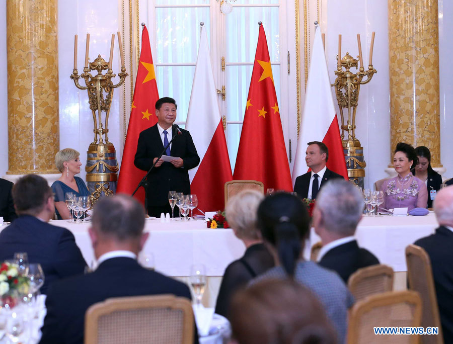 Le président chinois met l'accent sur l'amitié sino-polonaise