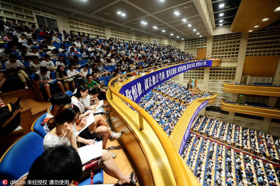 Jinan : des milliers d’étudiants pour le concours national de Master