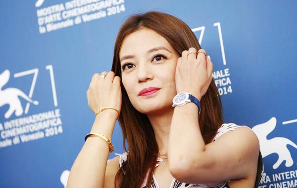 L’actrice chinoise Zhao Wei membre du jury du Festival de Venise