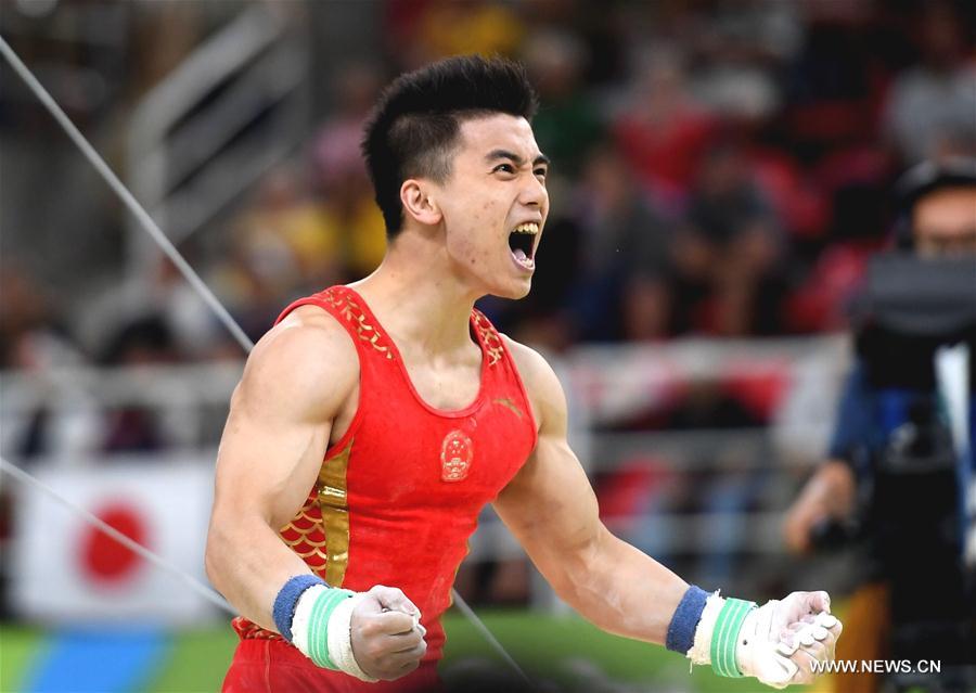JO 2016/Gym (homme): L'équipe chinoise remporte la médaille de bronze