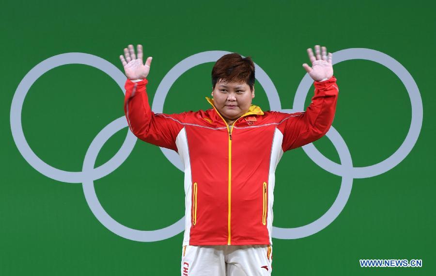 JO 2016/haltérophilie dames (+75kg) : Meng Suping remporte la médaille d'or