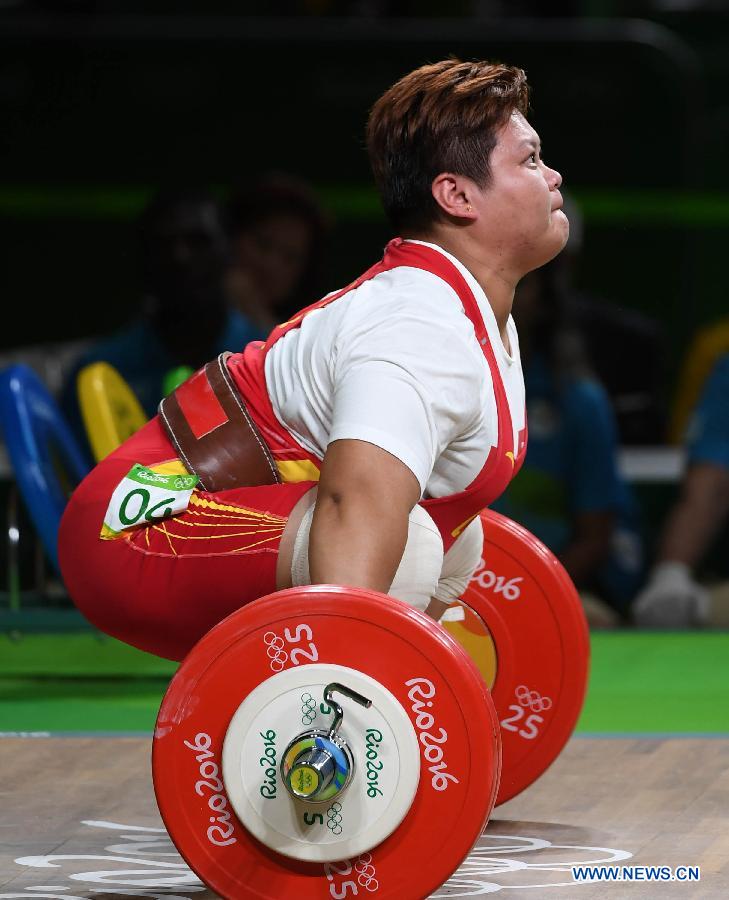 JO 2016/haltérophilie dames (+75kg) : Meng Suping remporte la médaille d'or