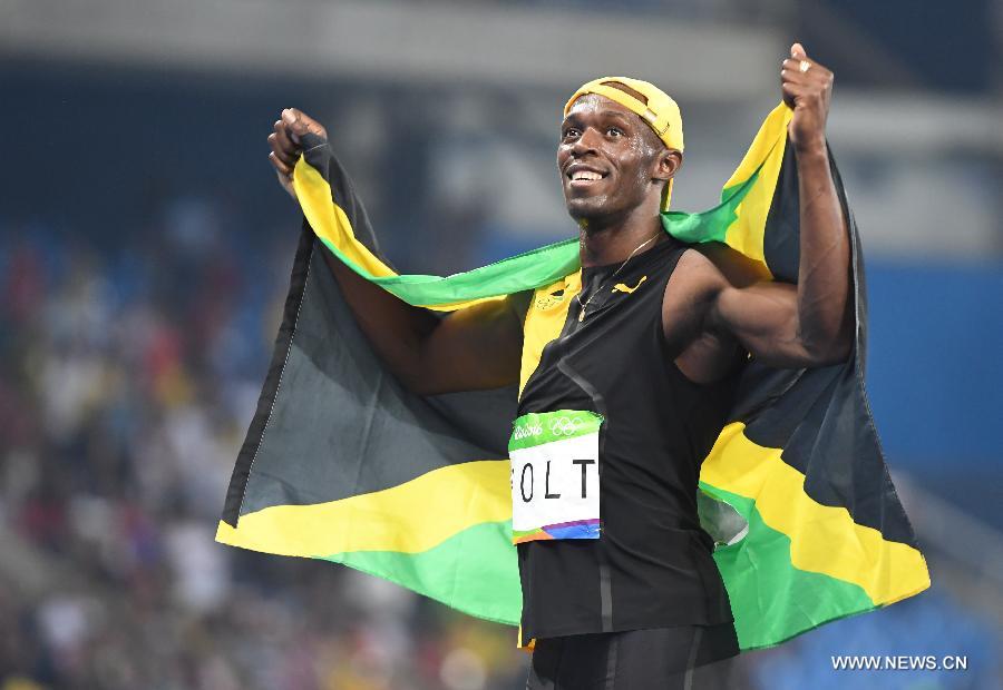 JO 2016 : Usain Bolt sacré pour la troisième fois champion olympique du 100m