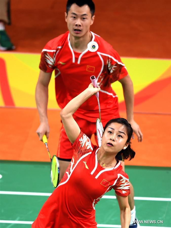 JO 2016 : match de badminton double mixte