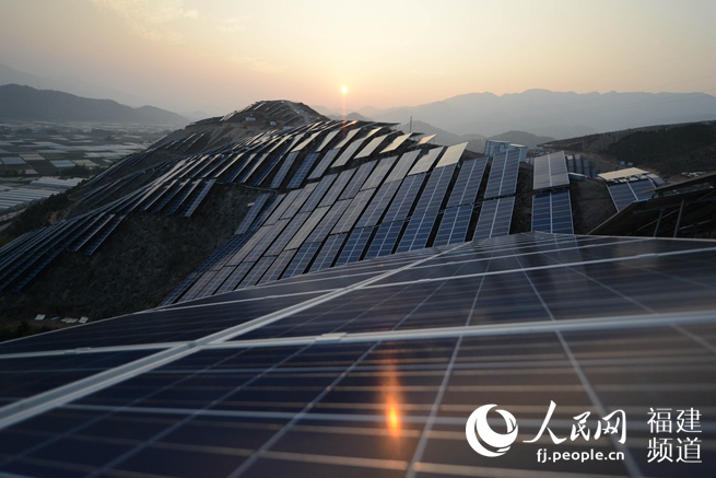 Des terrasses photovoltaïques dans le Fujian