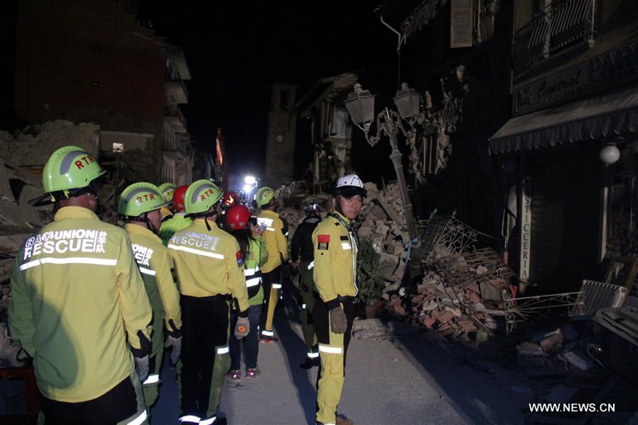 Une équipe de secours chinoise envoyée en Italie suite au séisme