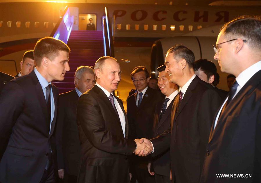 Le président russe est arrivé en Chine pour le sommet du G20