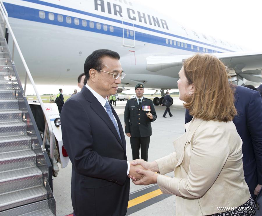 Le Premier ministre chinois arrive en visite officielle à Ottawa