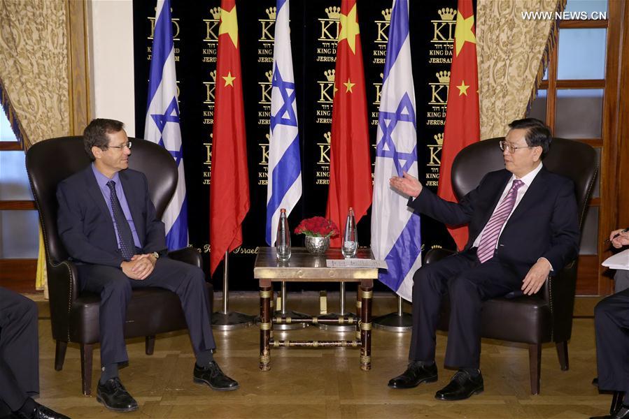 Les dirigeants chinois et israéliens promettent de renforcer la coopération bilatérale