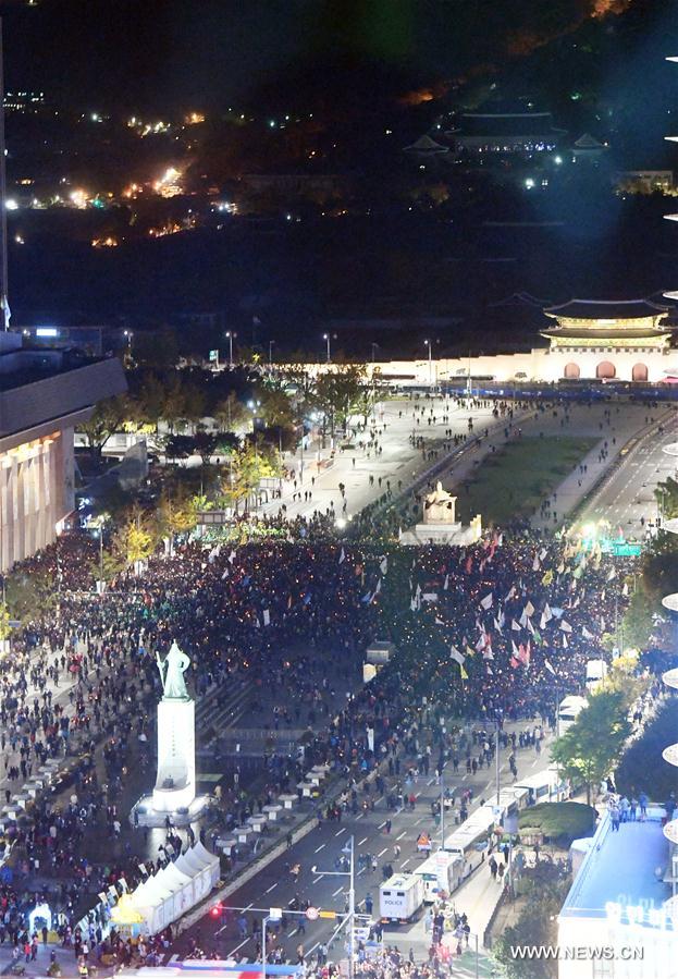 République de Corée : manifestation contre le scandal présidentiel