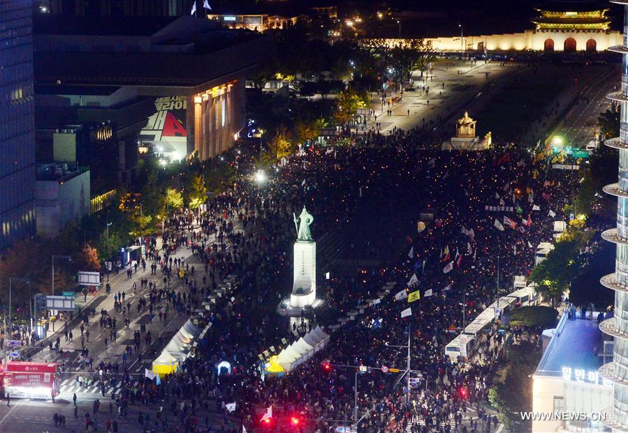République de Corée : manifestation contre le scandal présidentiel