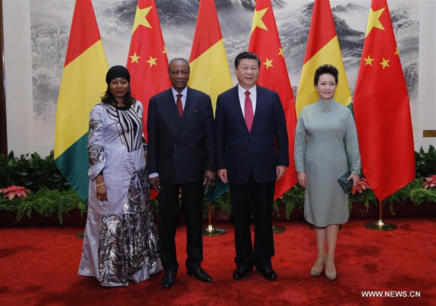 Les présidents chinois et guinéen annoncent l'établissement d'un partenariat de coopération stratégique