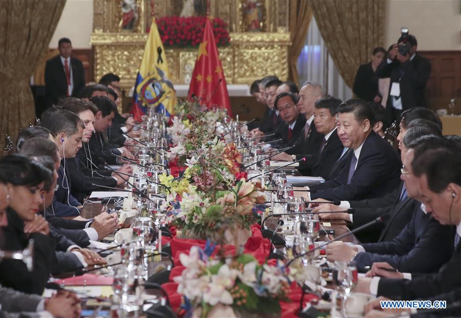 La Chine et l'Equateur hissent leurs relations au niveau de partenariat stratégique global