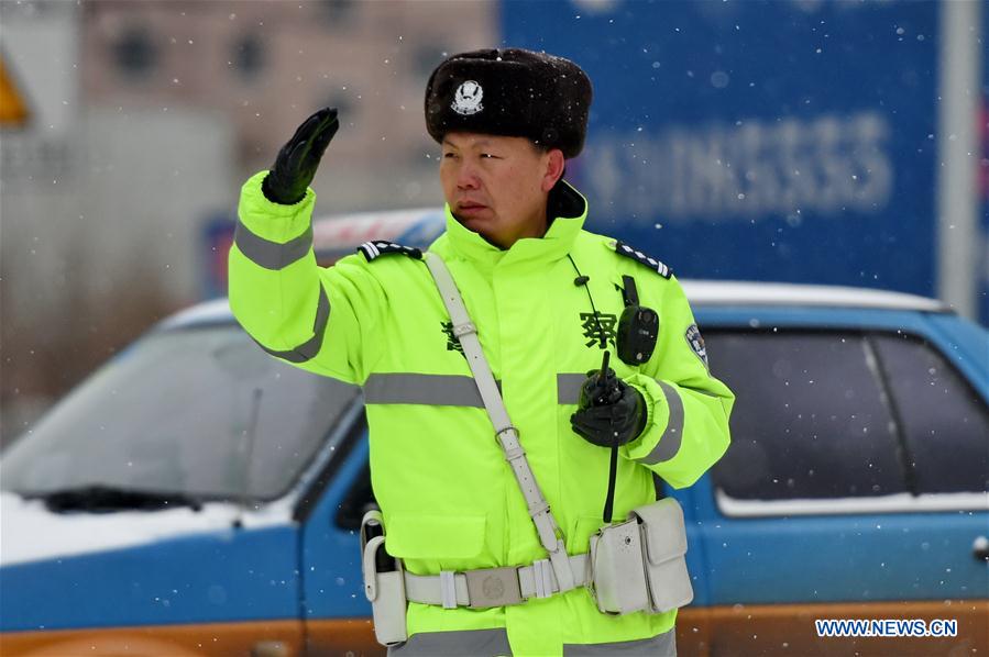 La neige interrompt le trafic dans le nord-est de la Chine