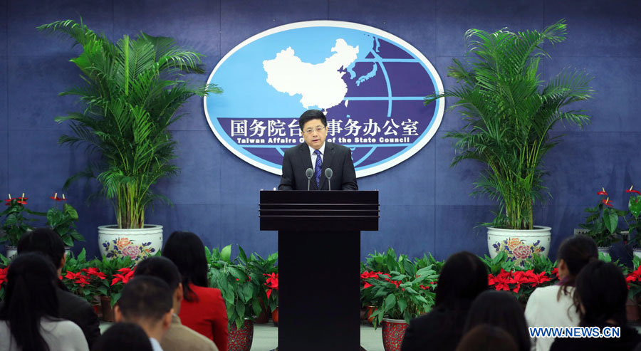 Un porte-parole de la partie continentale réprimande les activités sur la dé-sinisation à Taiwan