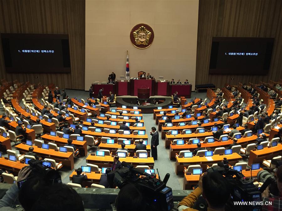 Corée du Sud : l'Assemblée nationale approuve la motion de destitution de la présidente
