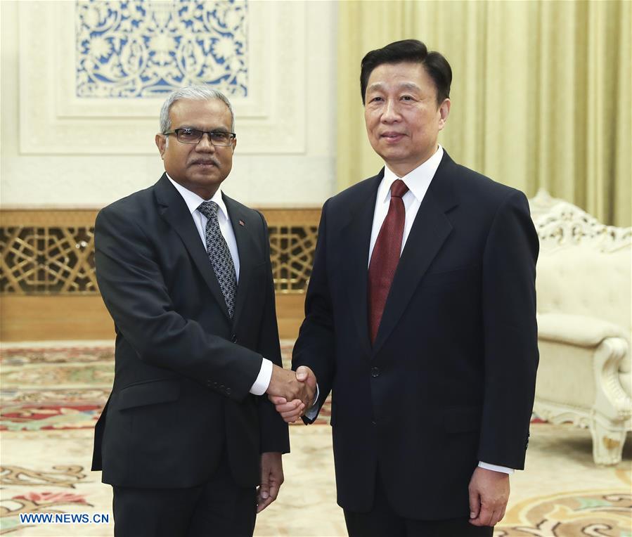 Le vice-président chinois rencontre le ministre des AE des Maldives