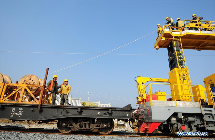 Chine : construction d'une voie ferrée au Jiangxi